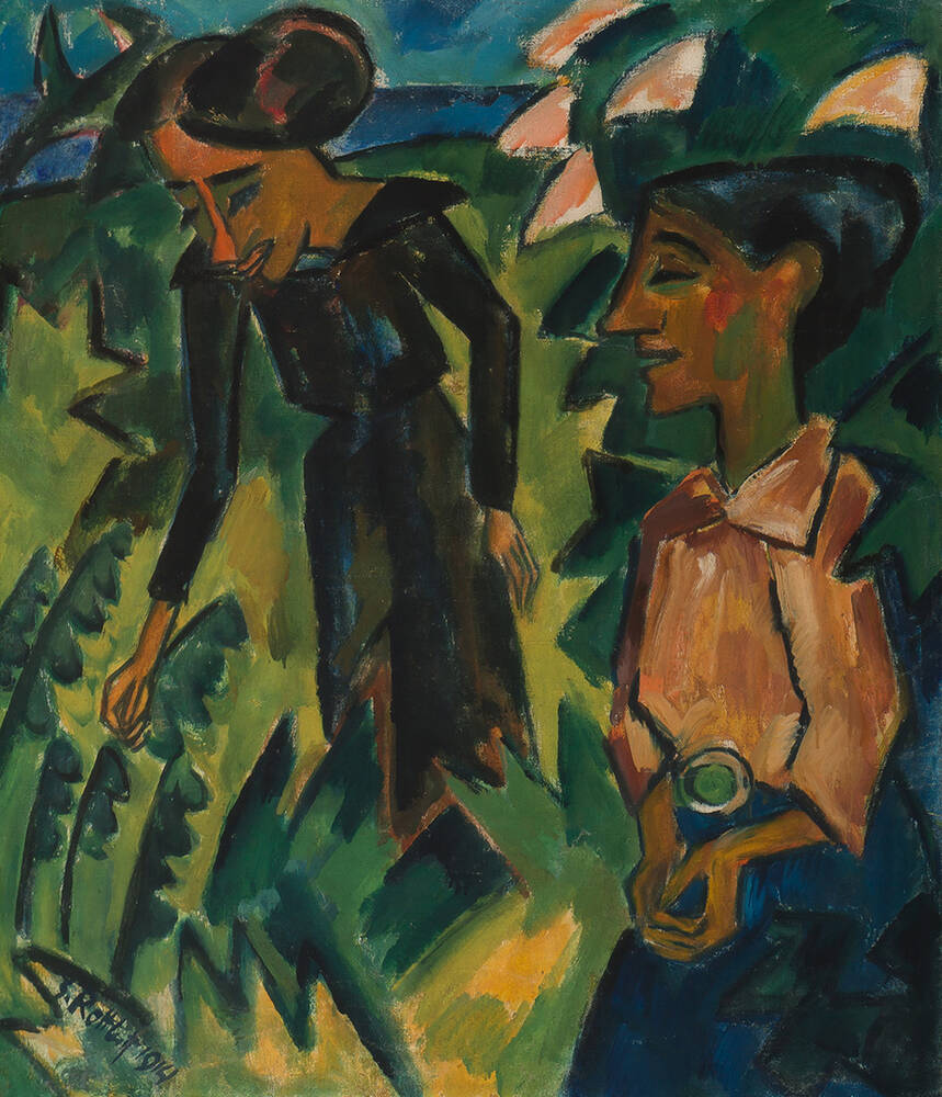 Zwei Frauen (Frauen im Grünen)