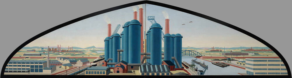 Entwurf für "Industrielandschaft"