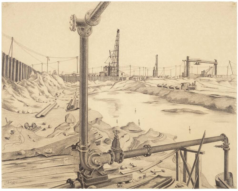 Aushebung des Hafens (BEWAG) 