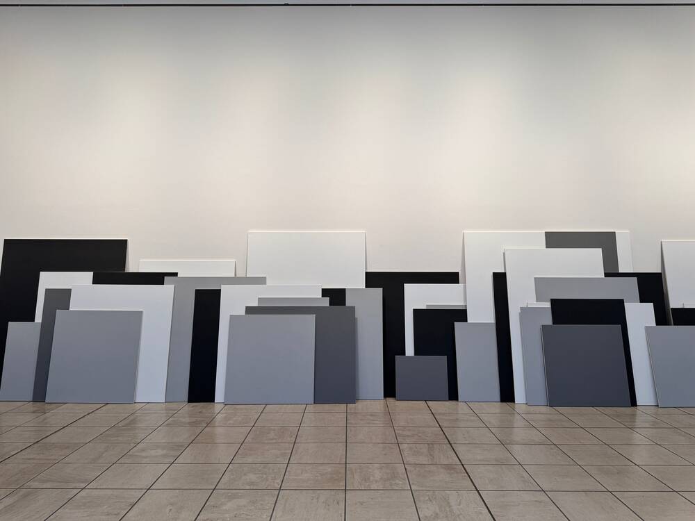 Stack of paintings