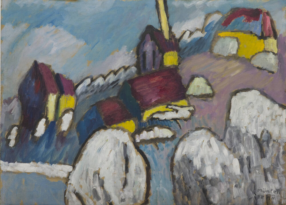 Landschaft mit Rauhreif