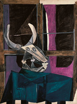 Stillleben mit Stierschädel / Still Life with Steer‘s Skull