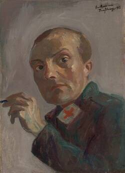 Selbstbildnis als Krankenpfleger / Self-Portrait as Medical Orderly