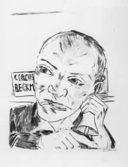 Der Ausrufer (Selbstbildnis) / The Crier (Self-Portrait)