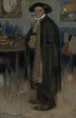 Mann mit Pelerine / Man with tippet